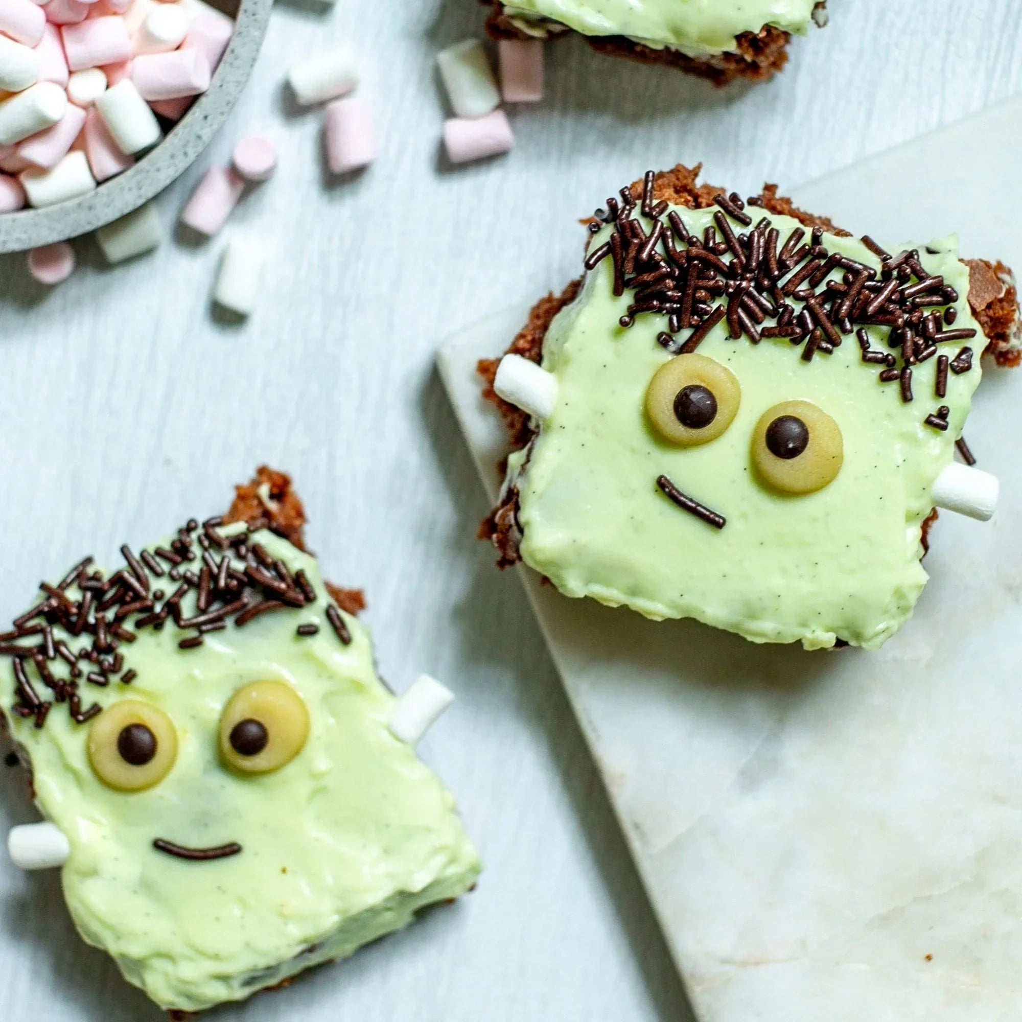 Frankenstein Brownies