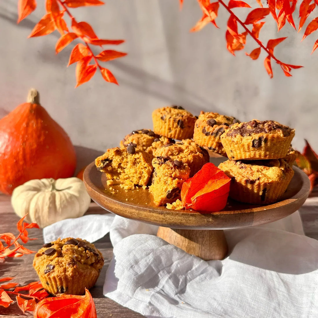 Vegane Kürbismuffins