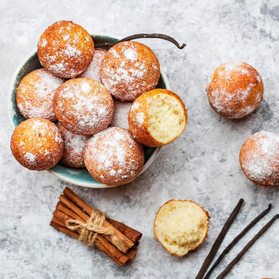 Mandel-Quarkbällchen