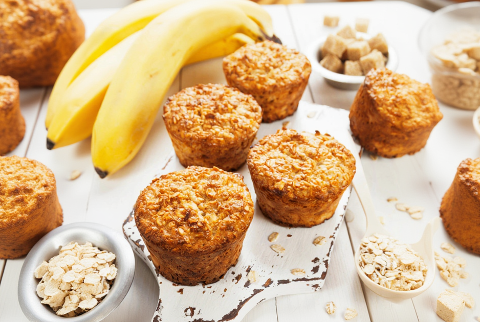 Bananen-Hafer-Muffins