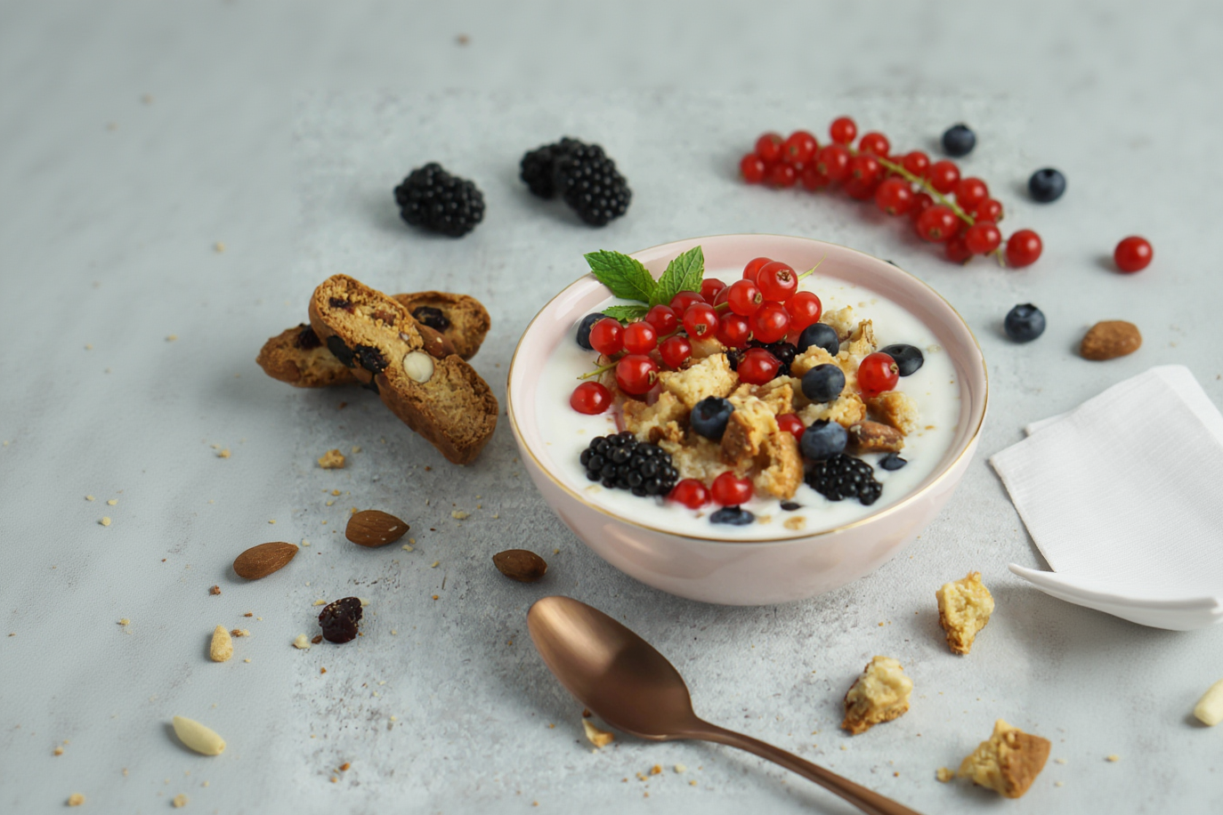 Frühstücksbowl mit Cantuccini