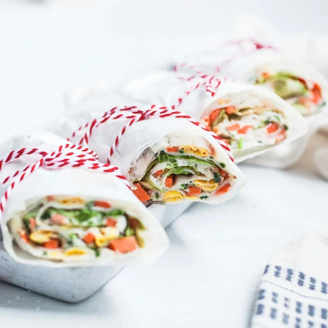 Gemüse-Wrap mit Putenbrust