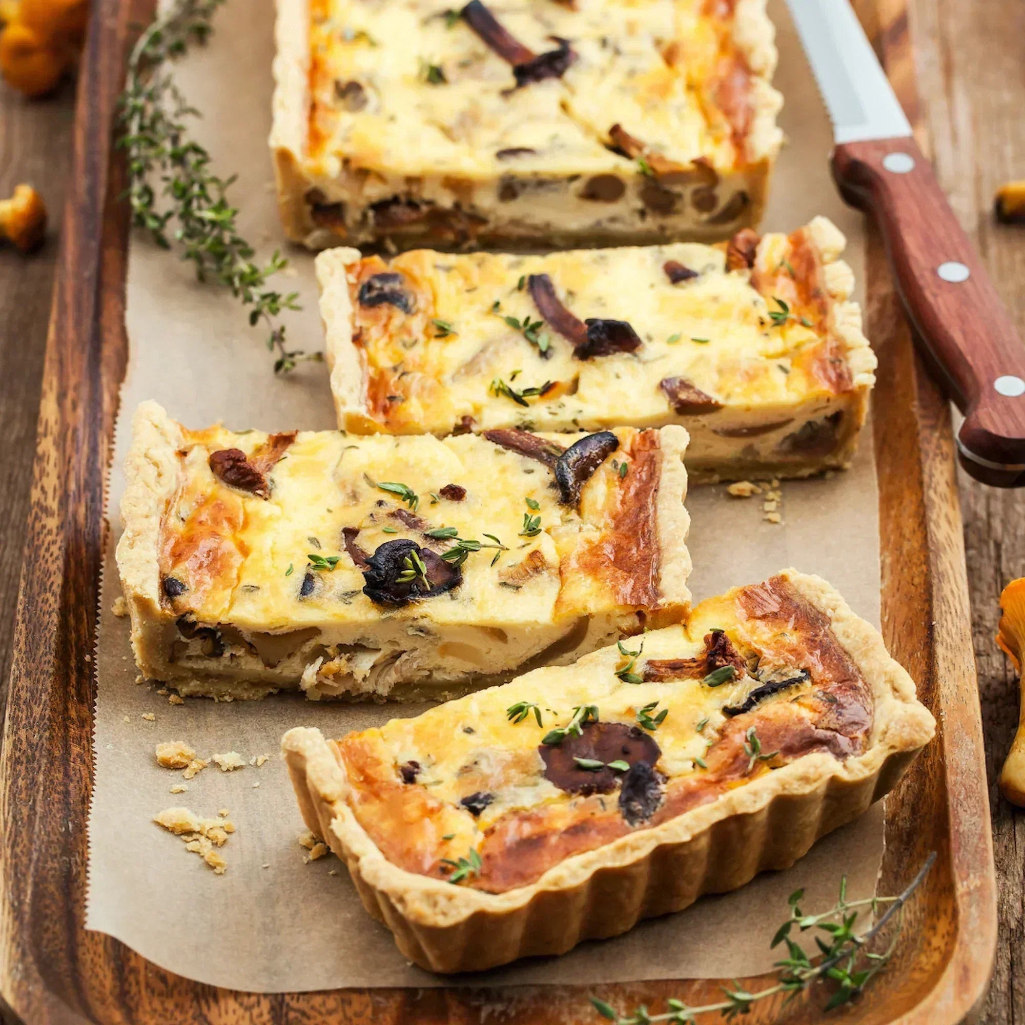 Pfifferling-Quiche